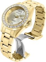 Invicta Women's Pro Diver Crystal Accented 18k Ion-Plated Stainless Steel Watch - Image 2